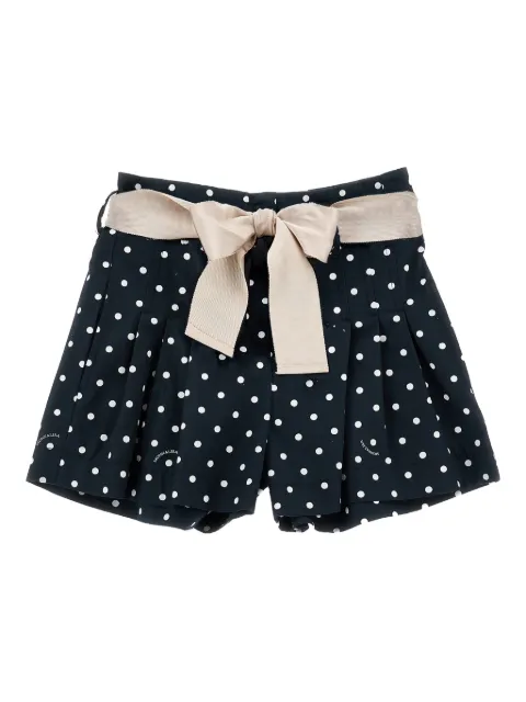 Monnalisa polka-dot bow shorts