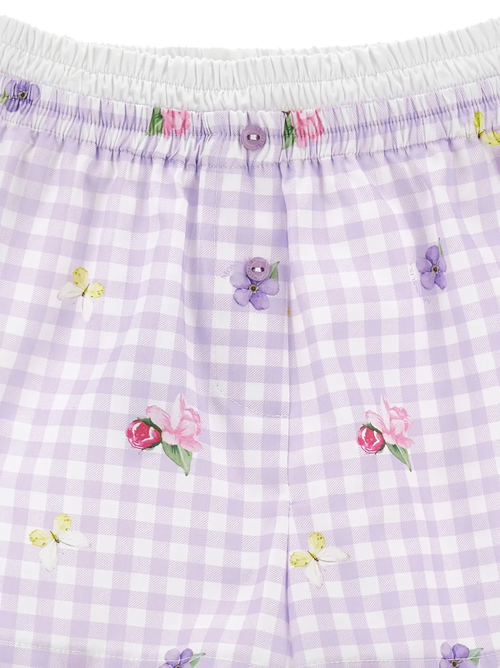 Gingham-Print Shorts
