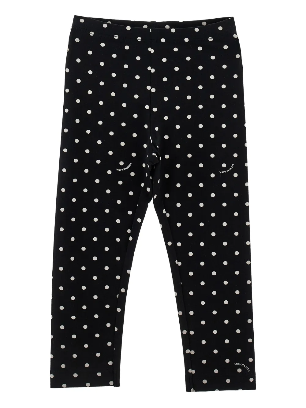Monnalisa Leggings a pois - Nero