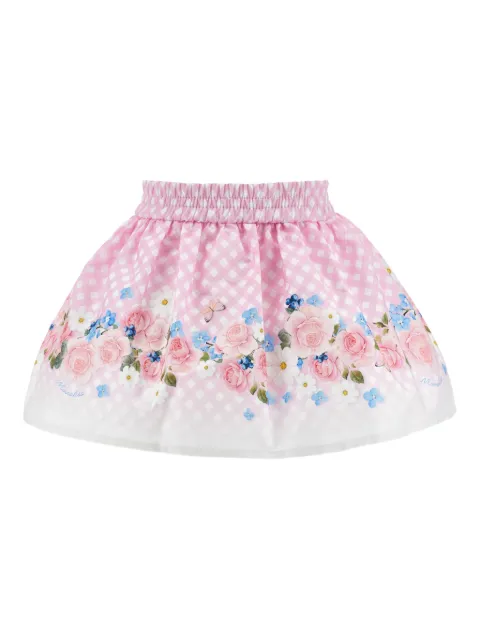 Monnalisa falda con estampado floral