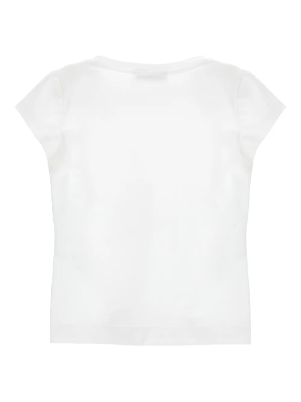 Monnalisa T-shirt met grafische print Wit