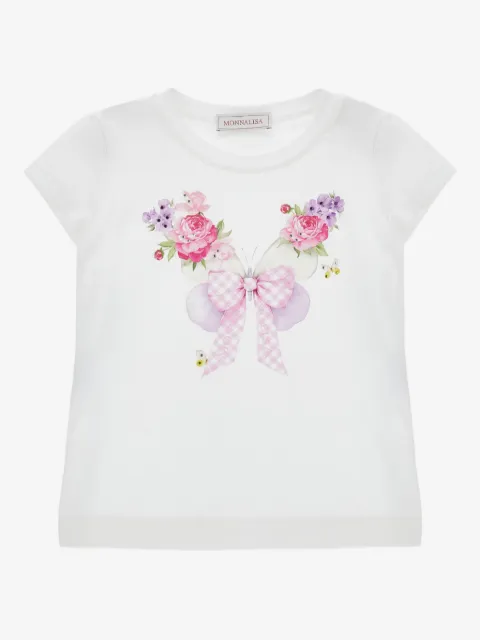 Monnalisa playera con estampado gráfico