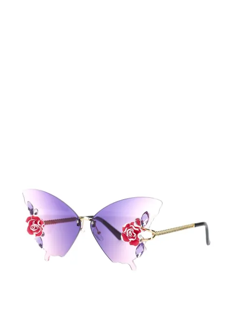 Monnalisa floral-detail butterfly sunglasses