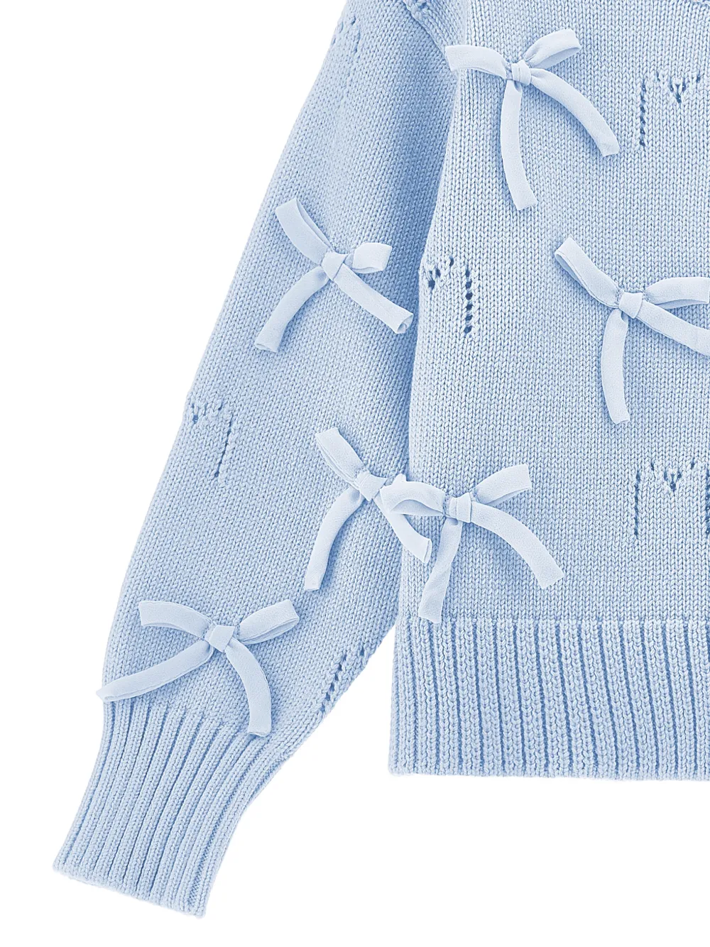Monnalisa Vest met strikdetail Blauw