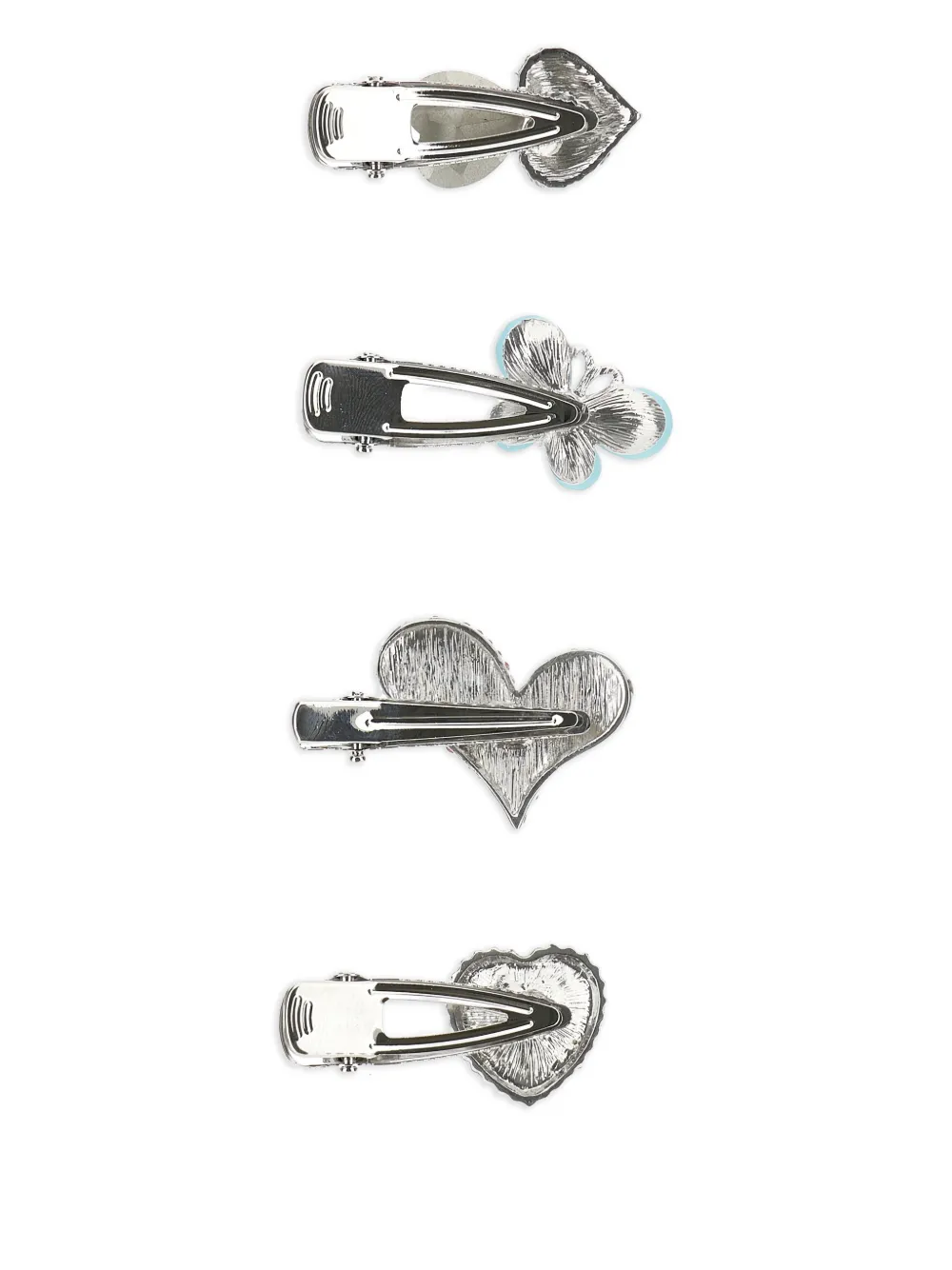  Monnalisa Accessoires Pour Cheveux à Design Cœur Et Papillon - Argent 