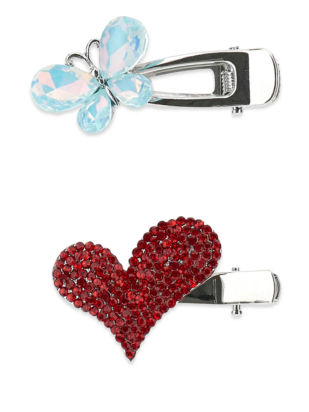  Monnalisa Accessoires Pour Cheveux à Design Cœur Et Papillon - Argent 
