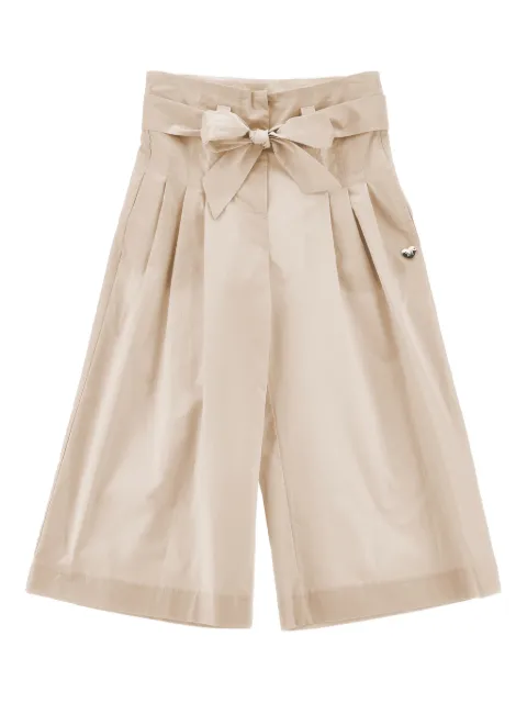 Monnalisa pantalon plissé à détail de nœud