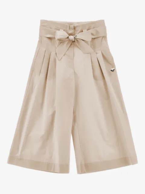 Monnalisa pantalon plissé à détail de nœud