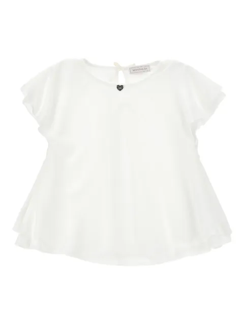 Monnalisa top a capas con aplique de corazón