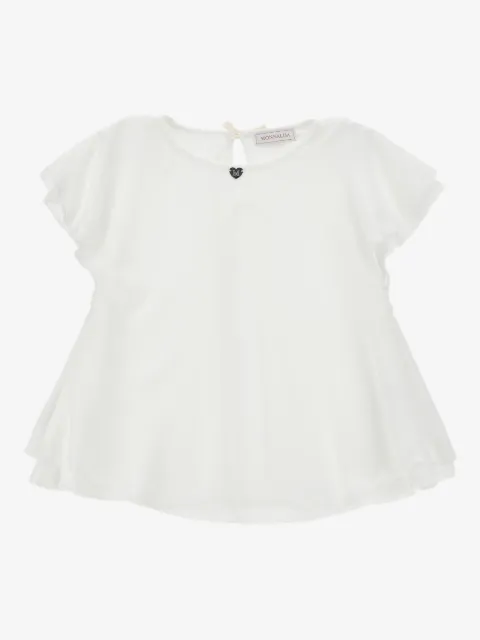 Monnalisa heart appliqué layered top