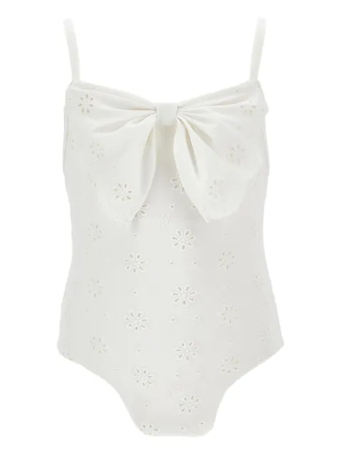 Monnalisa bow floral swimsuit