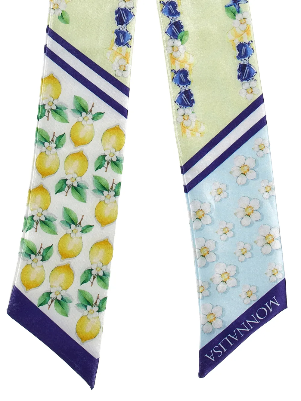 Floral Lemon Print Scarf