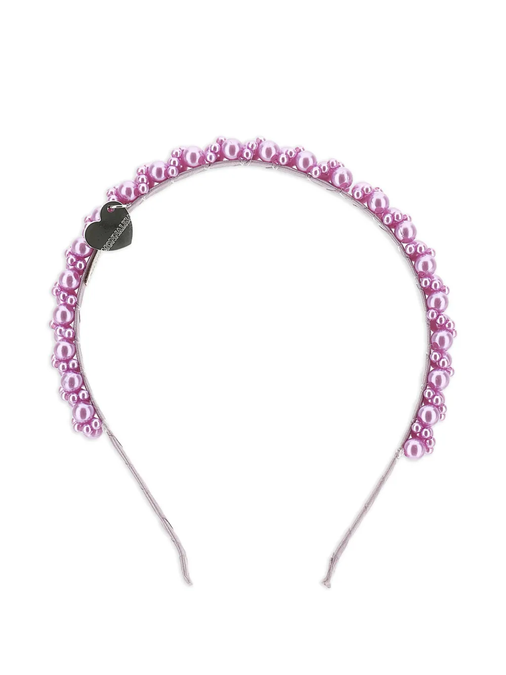 Monnalisa Cerchietto con ciondolo a cuore - Rosa