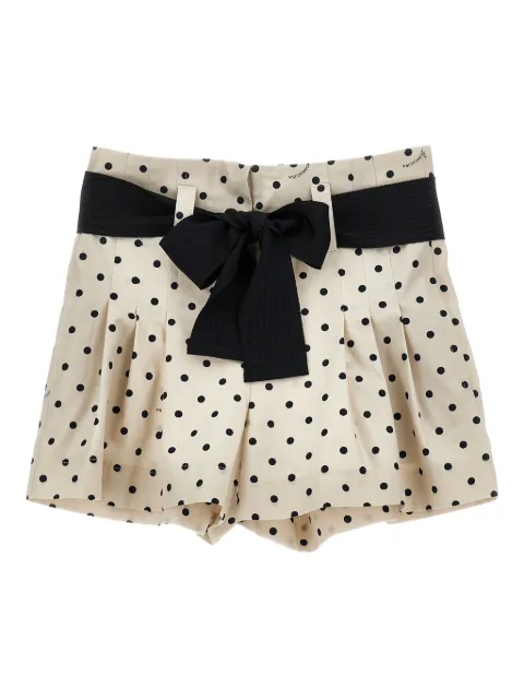Monnalisa polka-dot bow shorts