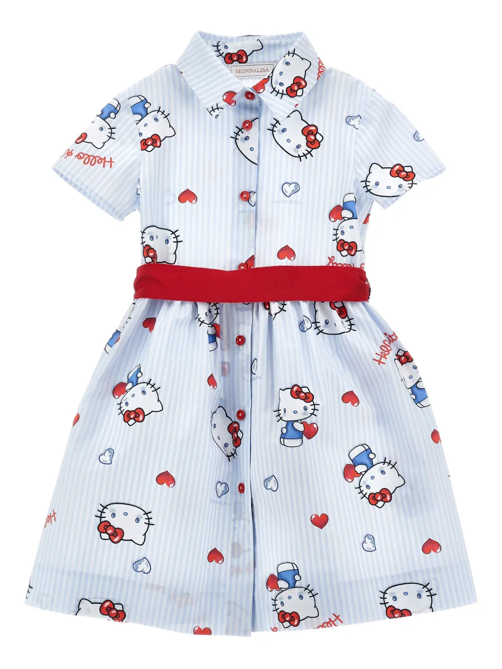 Monnalisa Abito a righe - Blu