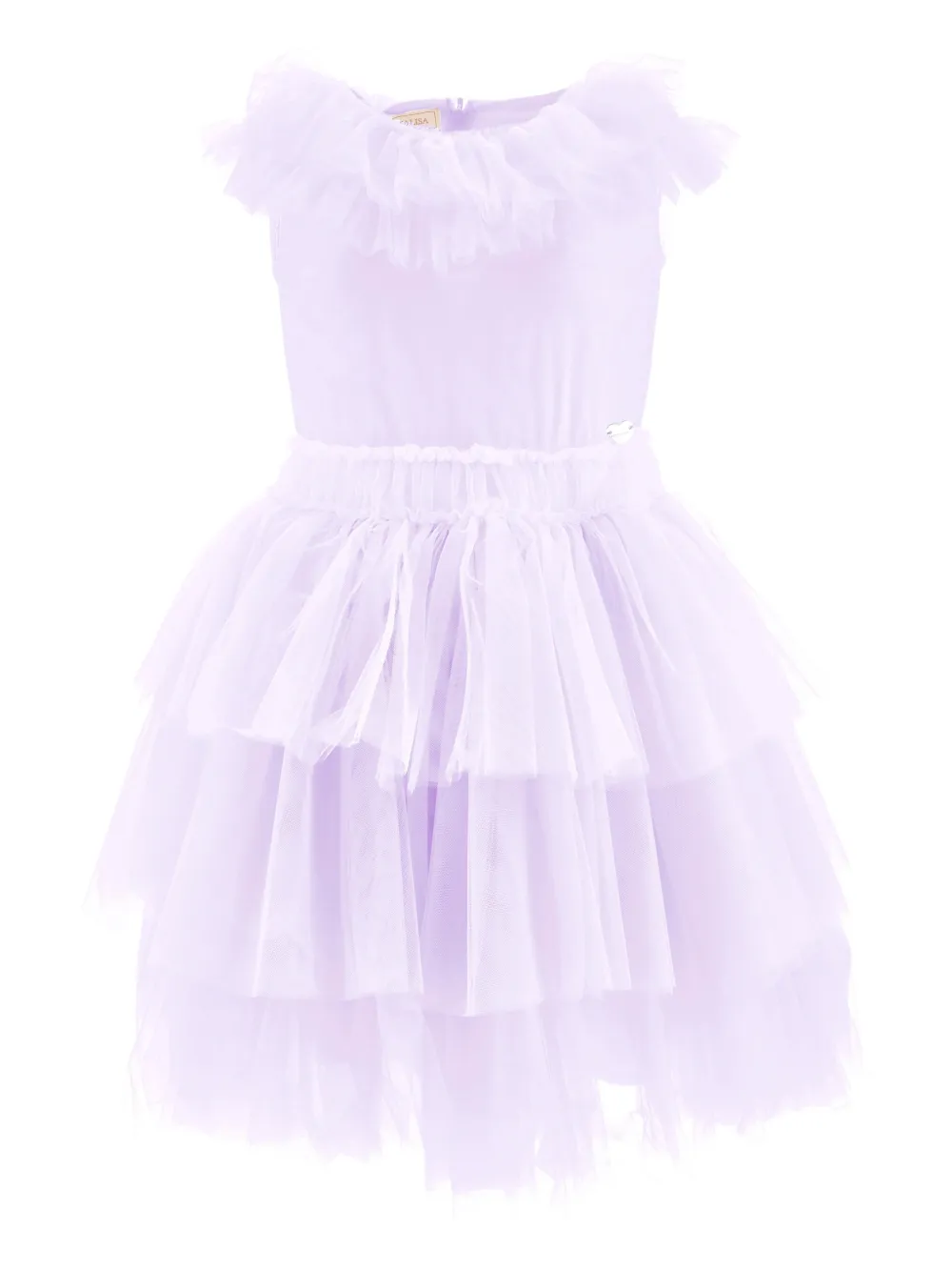 Monnalisa Abito con ruches - Viola