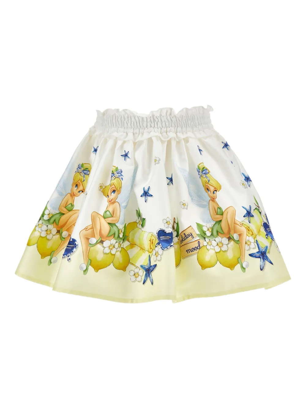 Monnalisa Gonna Tinker Bell con stampa - Bianco