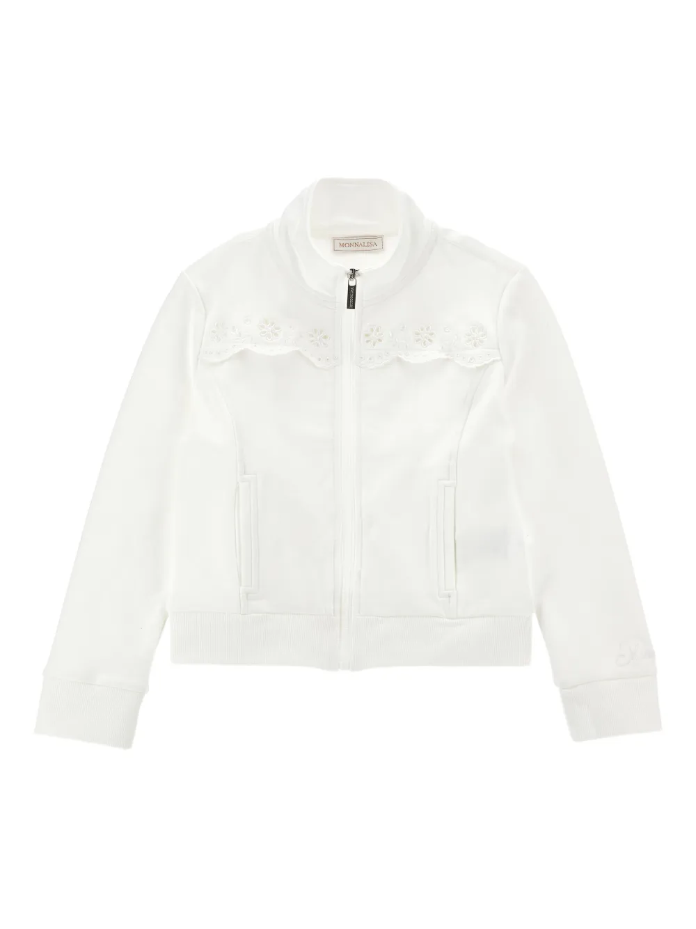 Monnalisa Felpa a fiori - Bianco