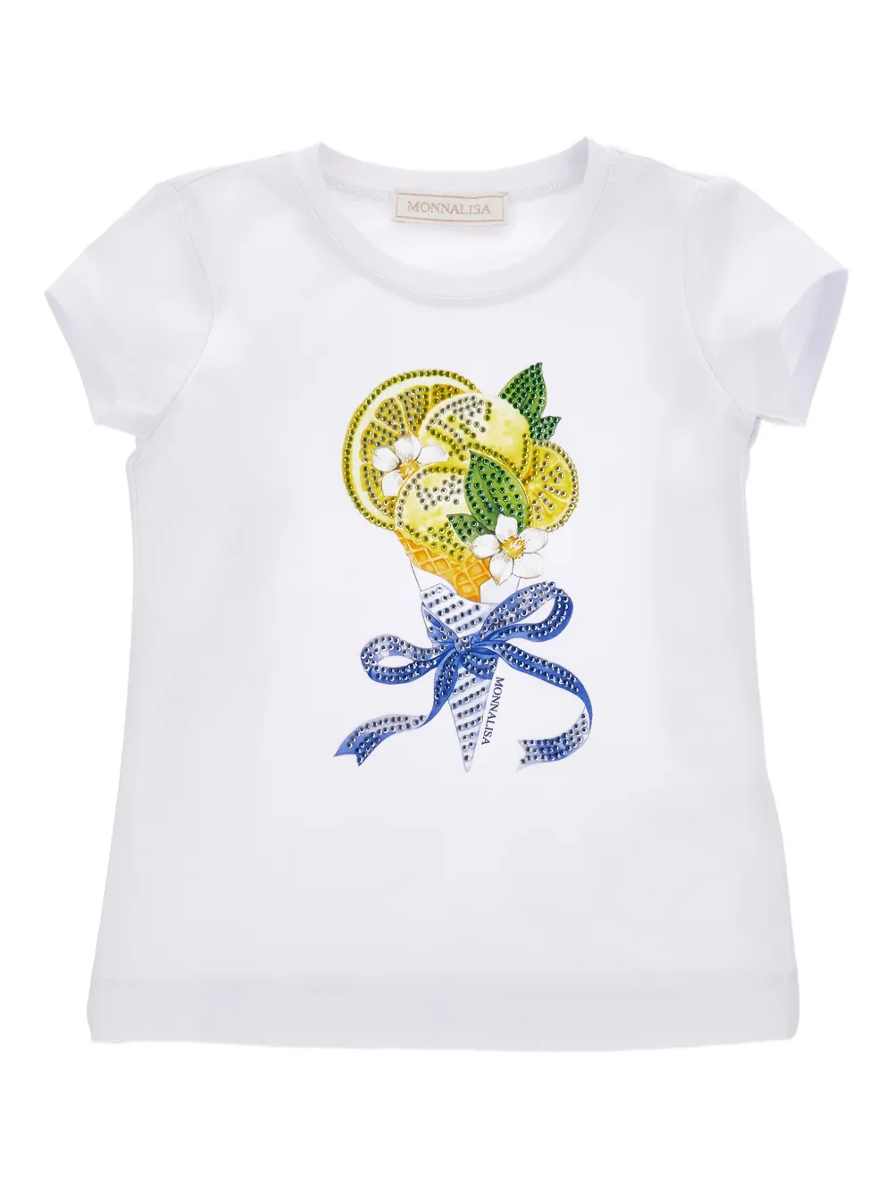 Monnalisa T-shirt con stampa - Bianco