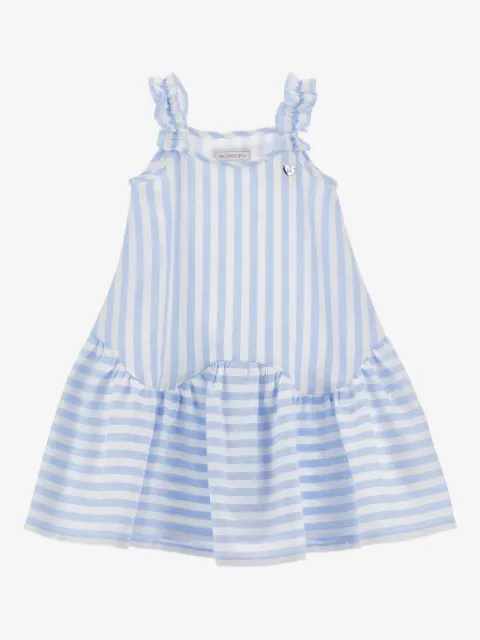 Monnalisa vestido con motivo de rayas y volantes