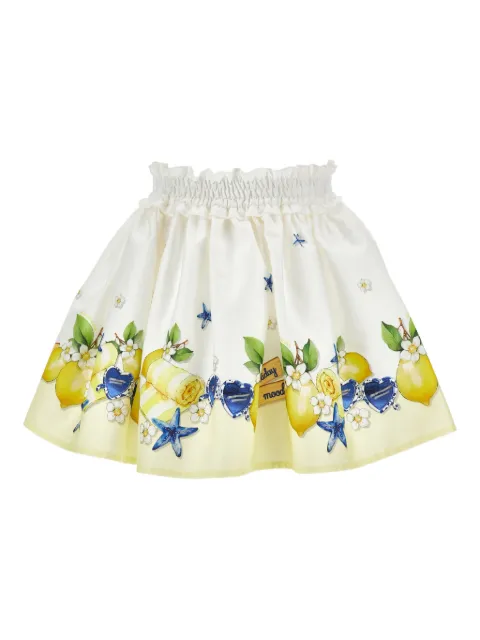 Monnalisa Holiday Mood print skirt