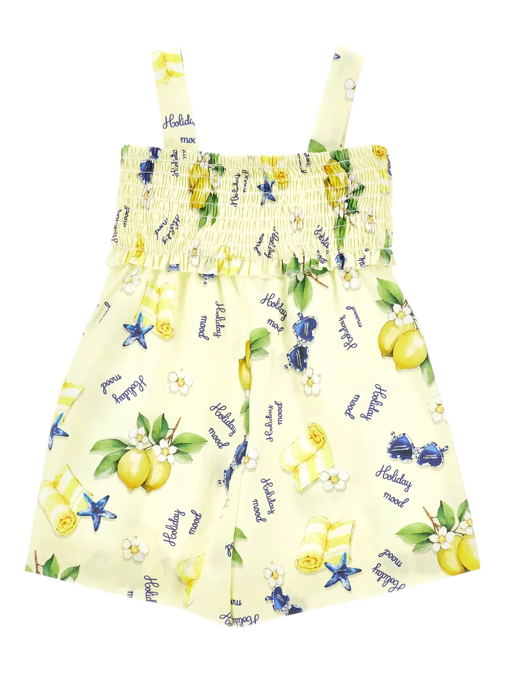 Monnalisa Playsuit met print Geel