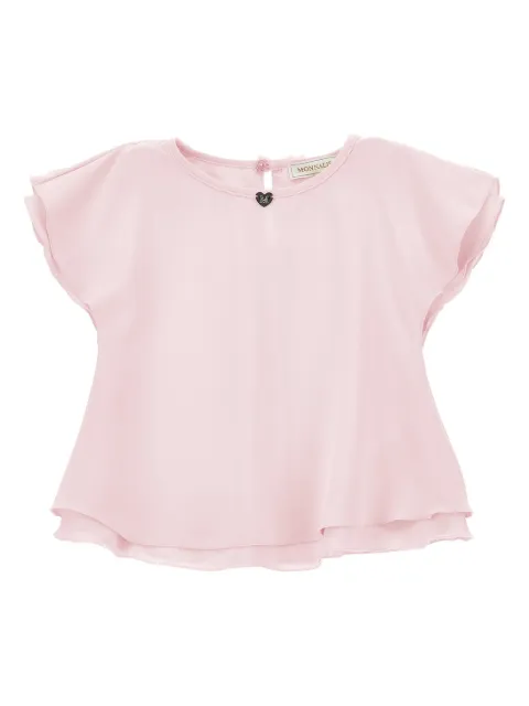 Monnalisa top con aplique de volantes