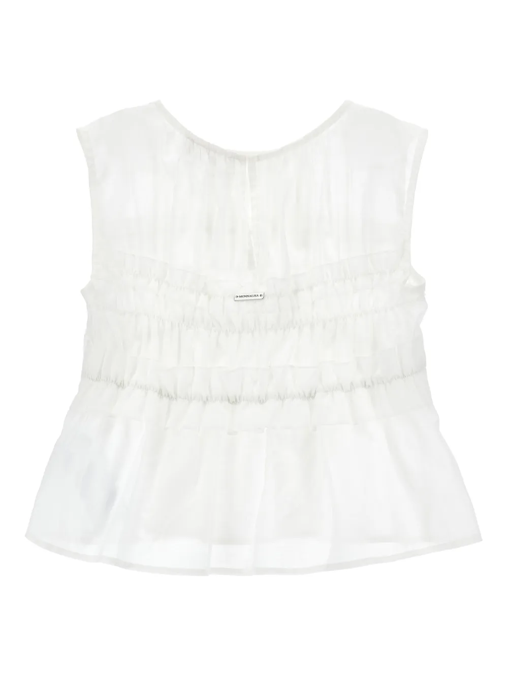 Monnalisa Shirt met ruches Wit