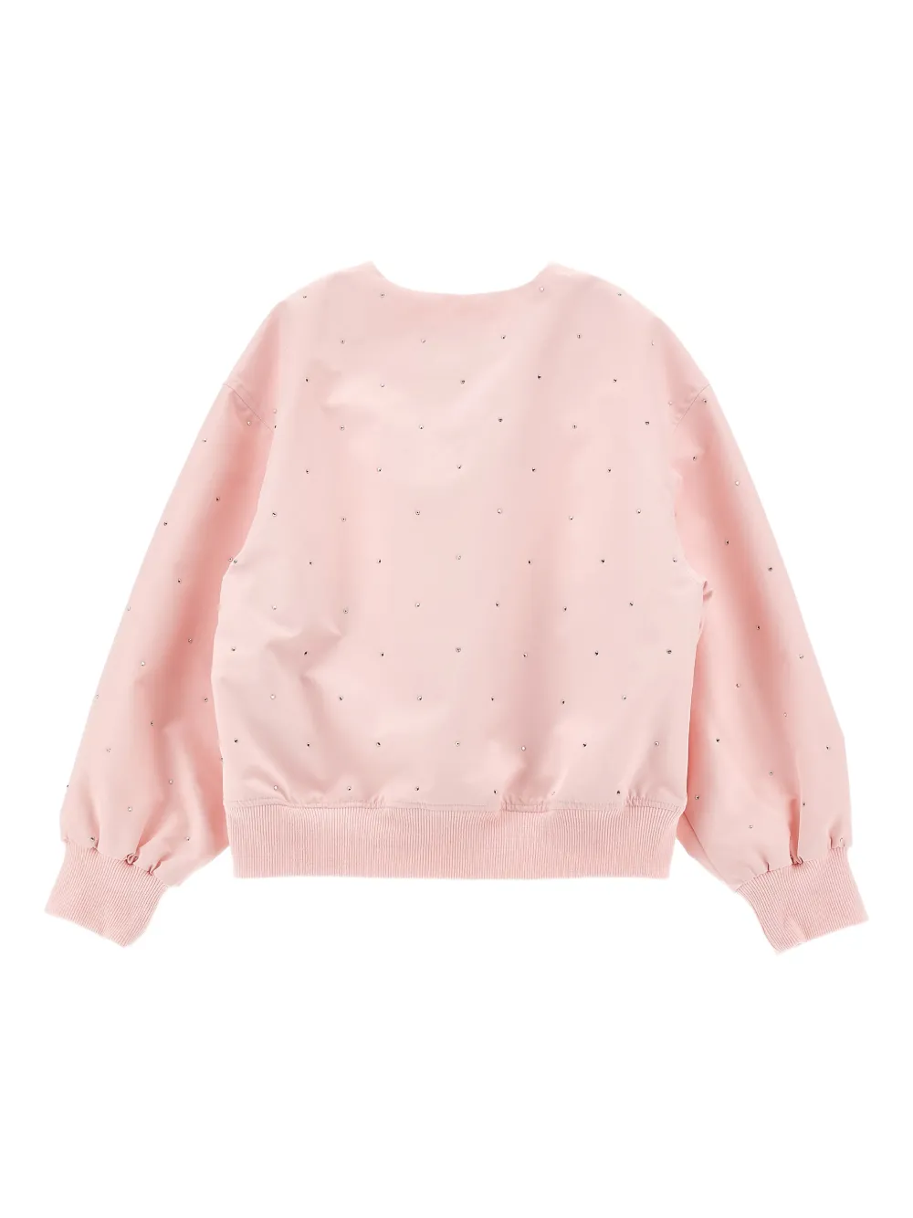  Monnalisa Zip Embellished Jacket - Pink 