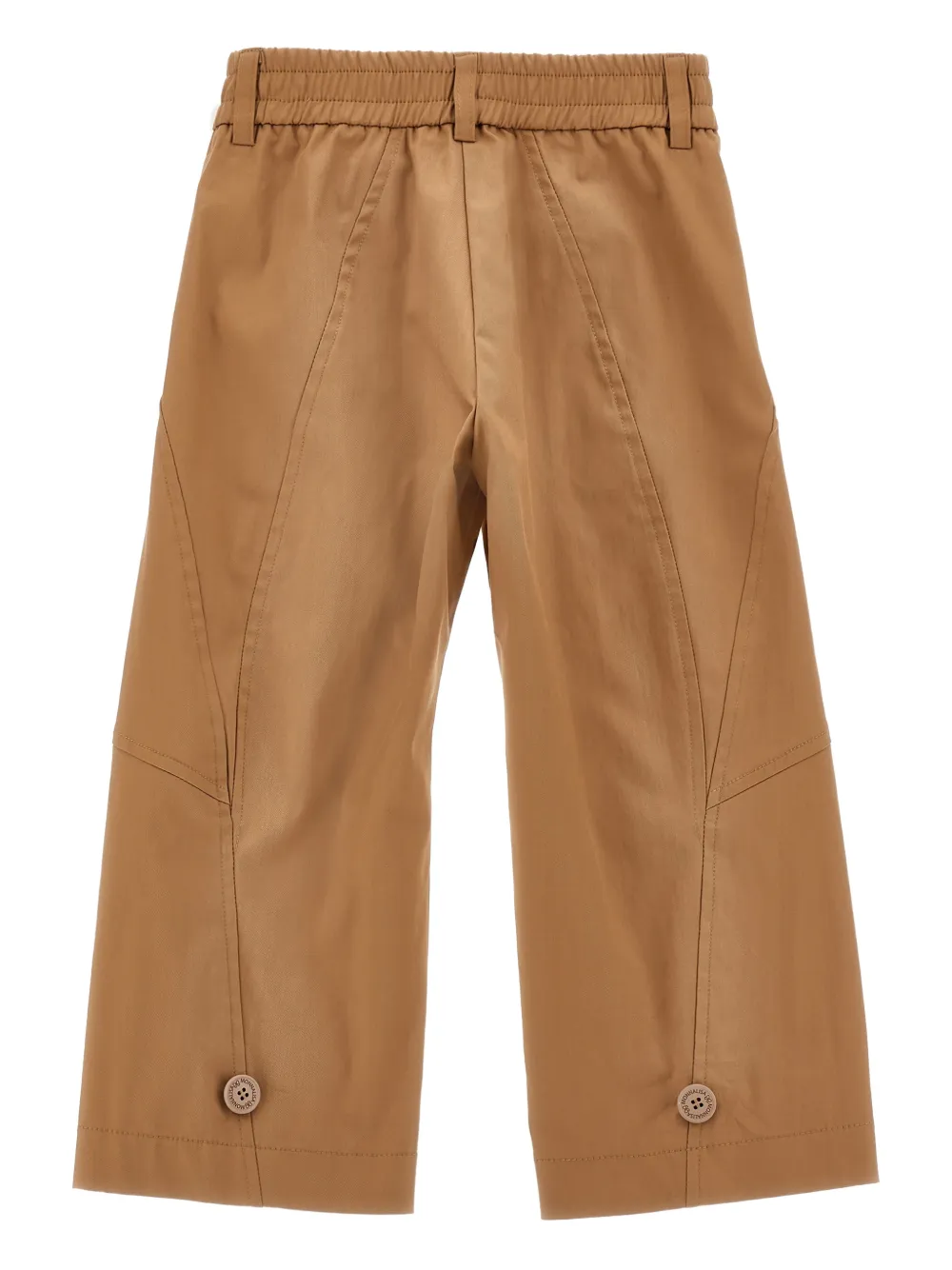  Monnalisa Button Detail Trousers - Brown 