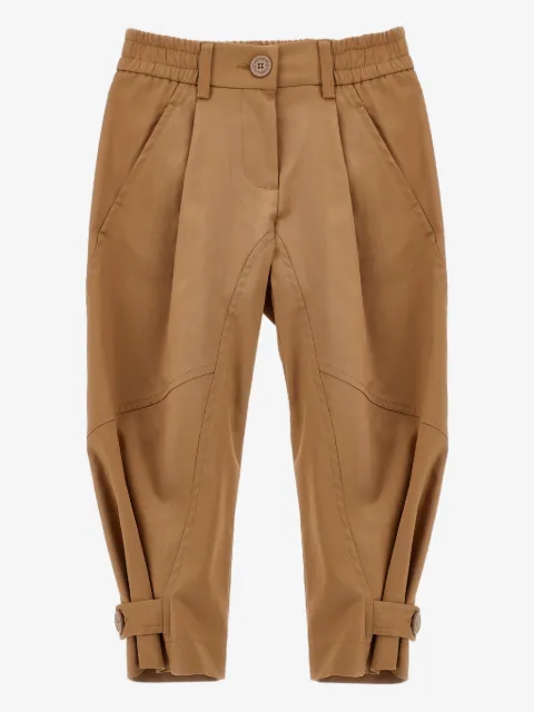 Monnalisa pantalon à taille haute boutonnée