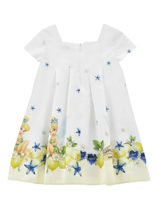 Monnalisa スクエアネック ワンピース | ホワイト | FARFETCH JP
