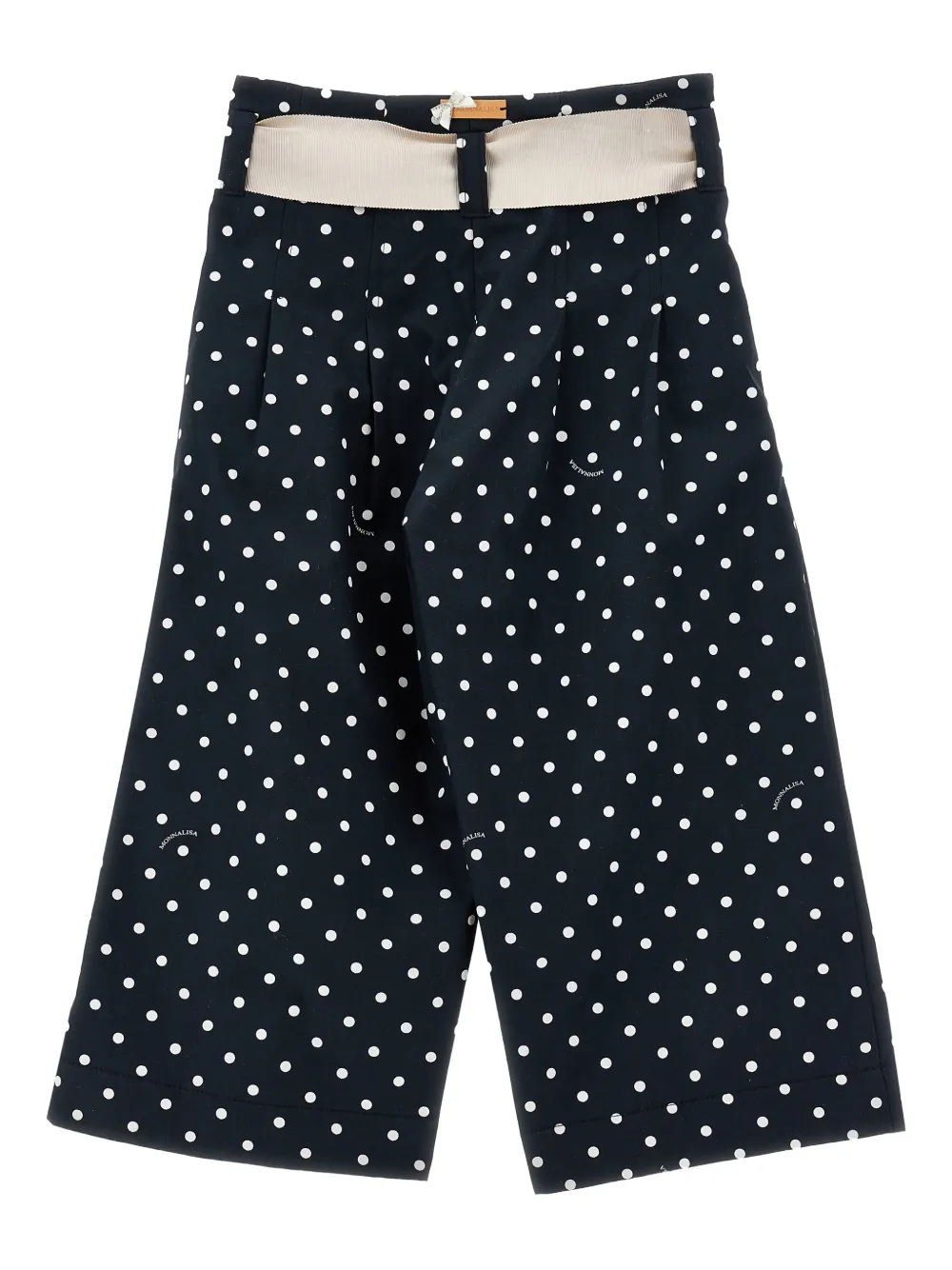  Monnalisa Polka-dot Bow Shorts - Blue 