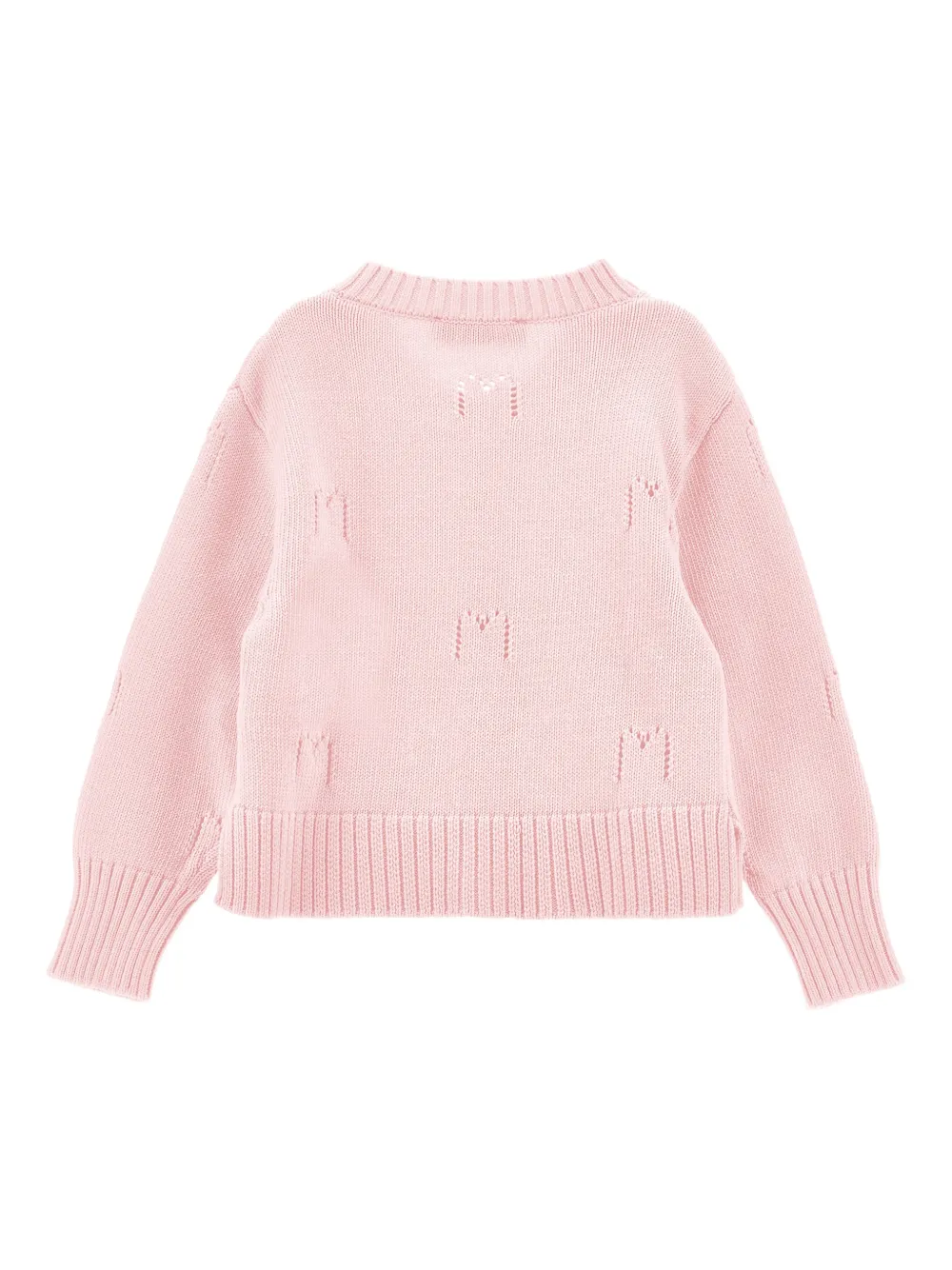 Bows-Embellishment Button-Fastening Cardigan