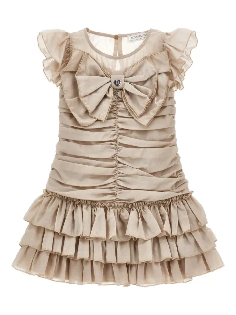 Monnalisa Gerüschtes Kleid mit Schleifendetail