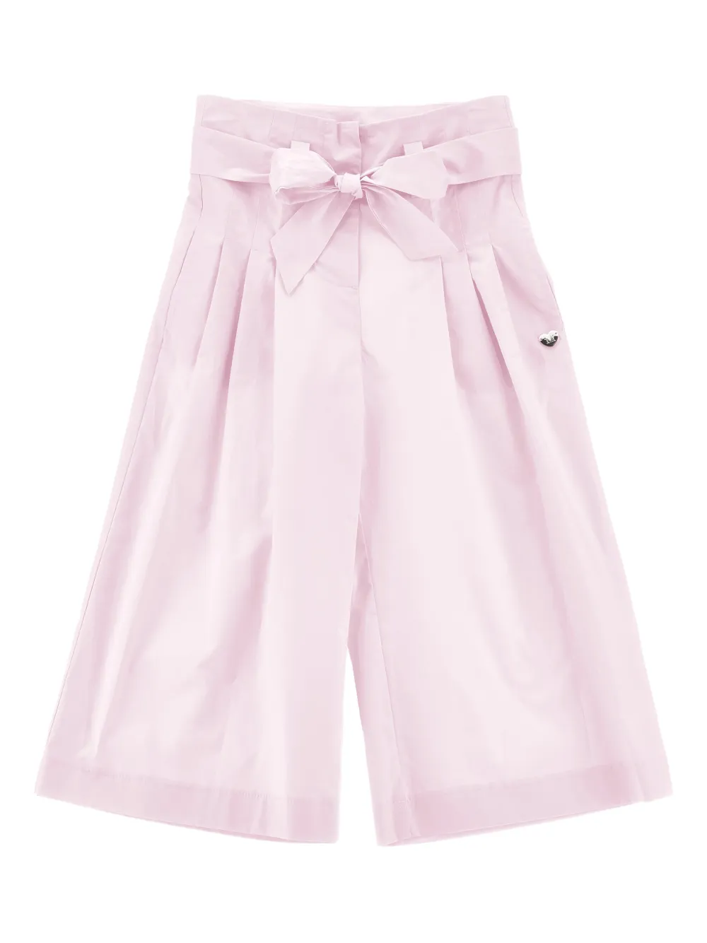 Monnalisa bow pleated trousers - Pink
