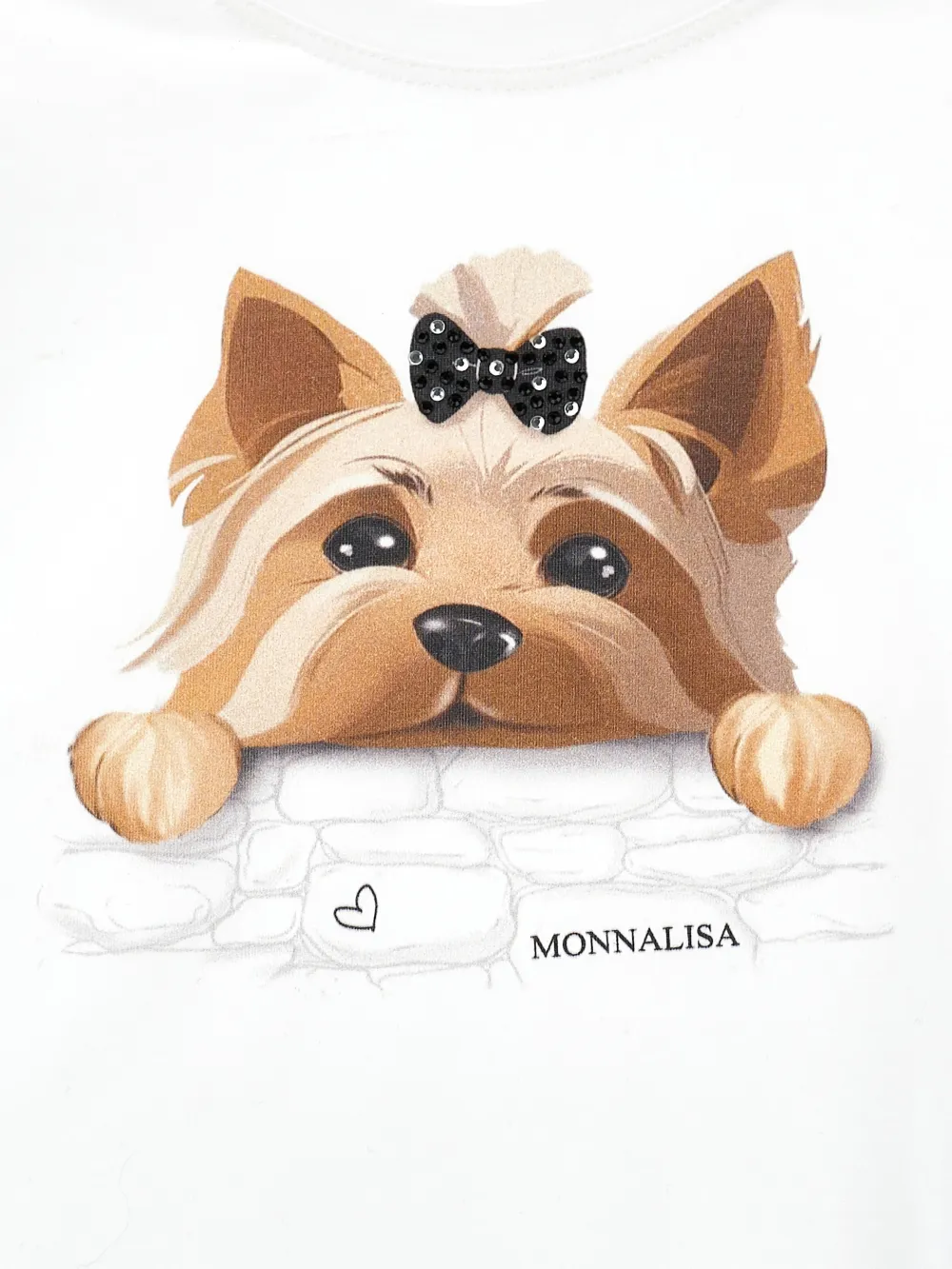 Monnalisa Grafisch T-shirt Wit