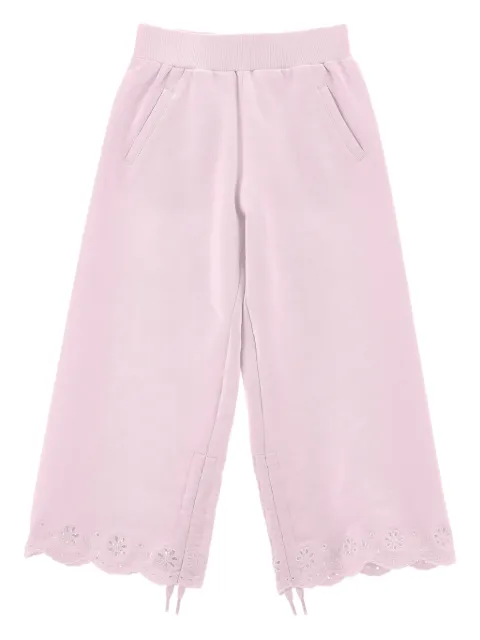 Monnalisa embroidered broderie trousers
