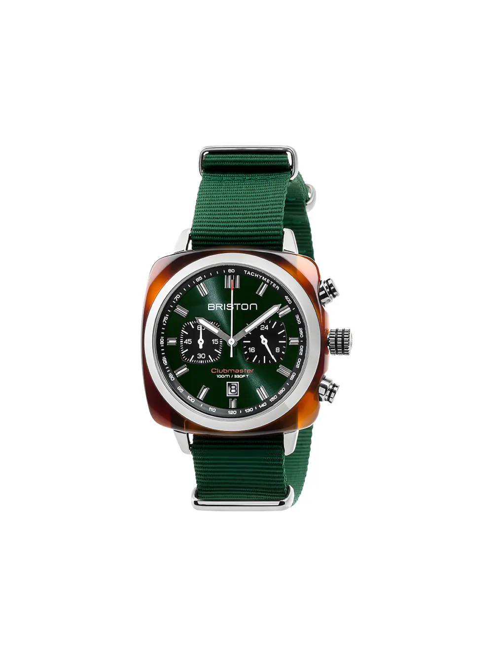 Briston Clubmaster Sport 42mm Watch In Green