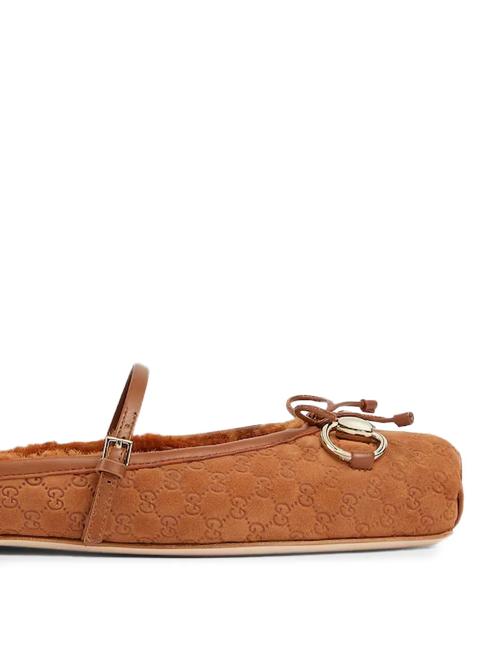 Gucci Muiltjes met logo Bruin