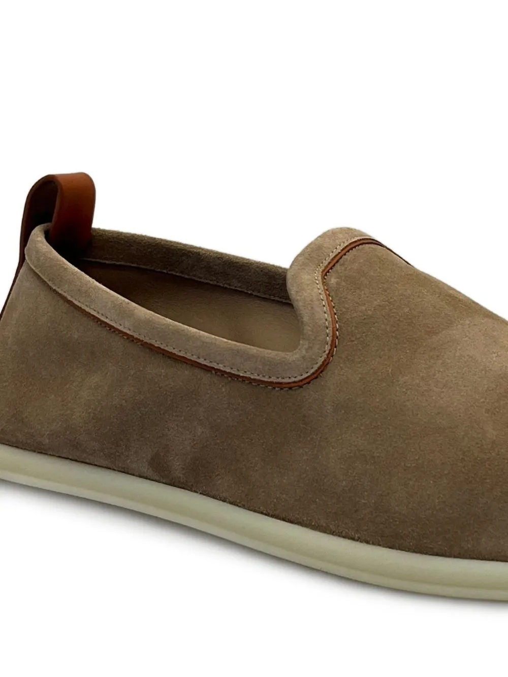 Loro Piana Venice loafers met treklus Bruin