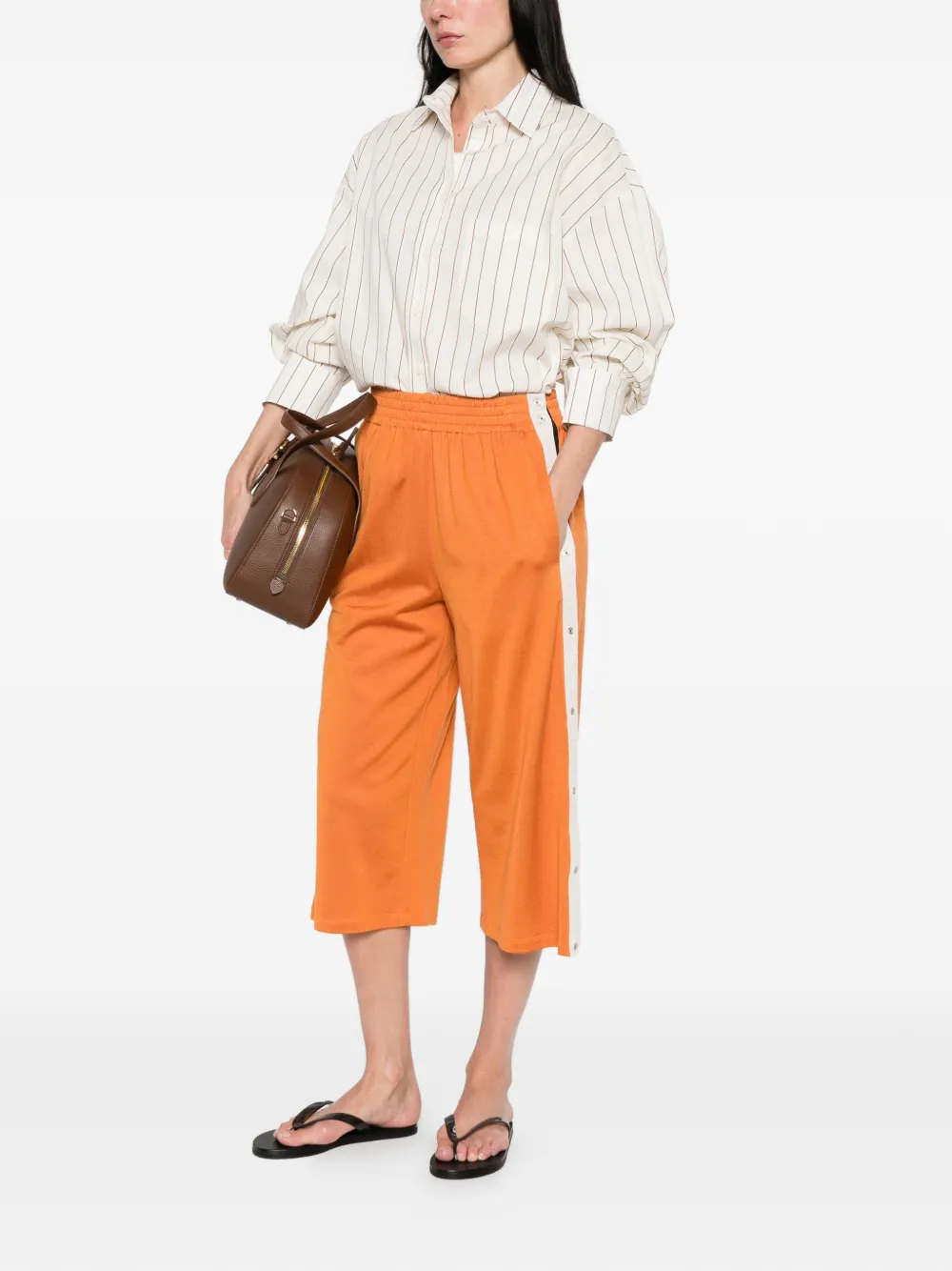  6397 Button Side Shorts - Orange 