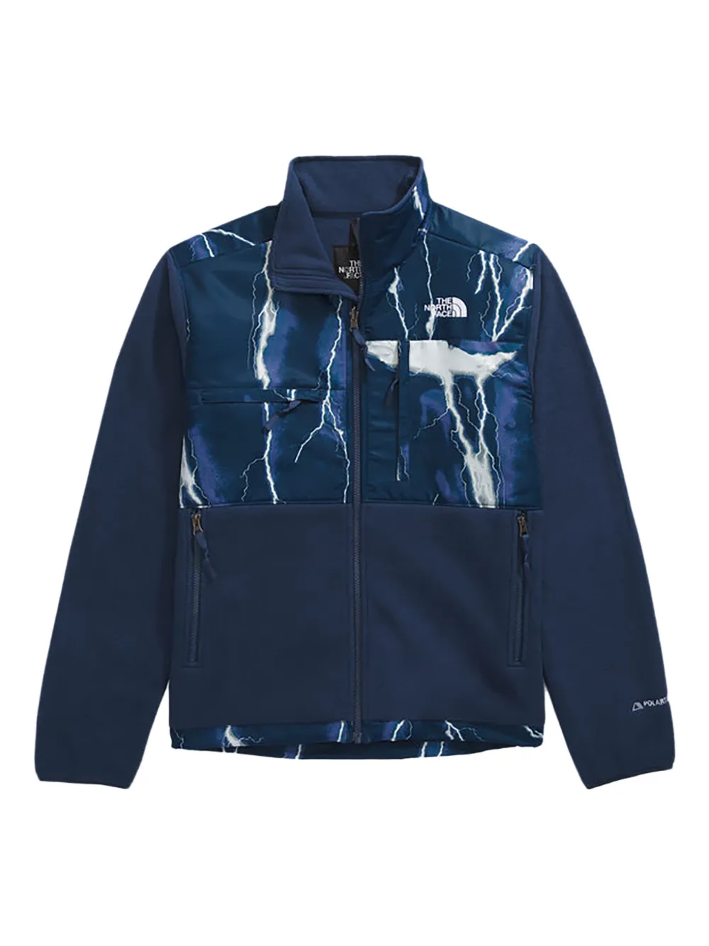 The North Face Denali lightning-print jacket | Blue | Image 1