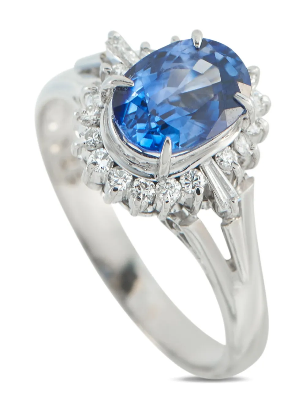 LB Exclusive platinum diamond and sapphire ring - シルバートーン LB Exclusive platinum diamond and sapphire ring - シルバートーン