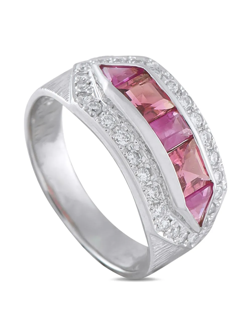 LB Exclusive platinum diamond and sapphire ring - シルバートーン LB Exclusive platinum diamond and sapphire ring - シルバートーン