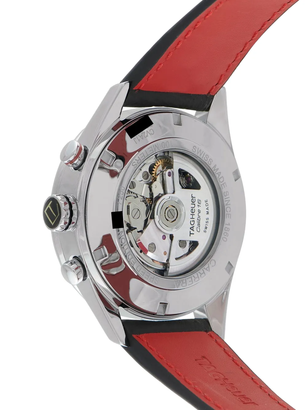 Pre-owned Tag Heuer Carrera Goodwood Festival Of Speed 43mm In Black