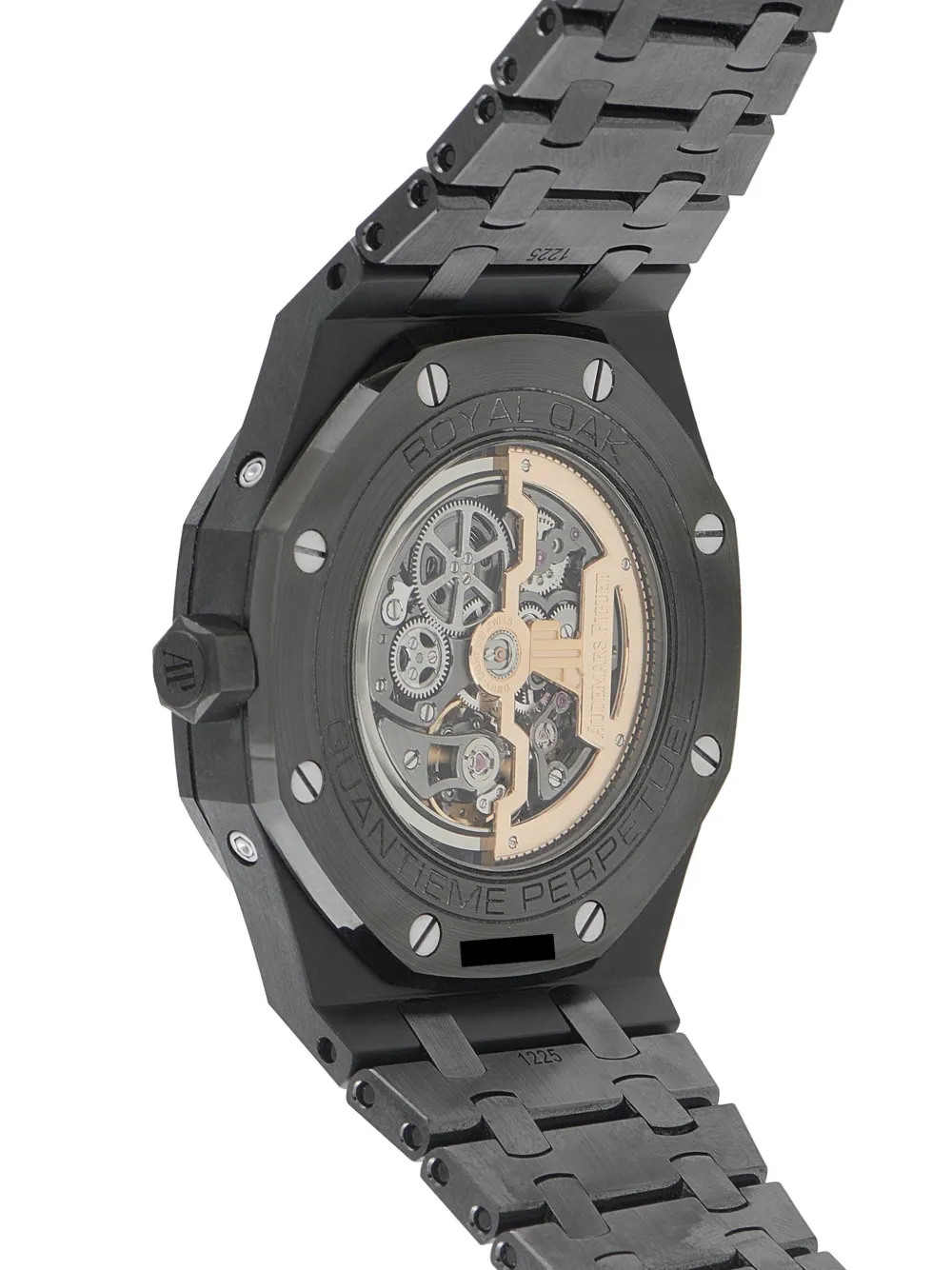 AUDEMARS PIGUET PRE OWNED Pre-owned Royal Oak Perpetual Calendar Openworked 41mm In Black