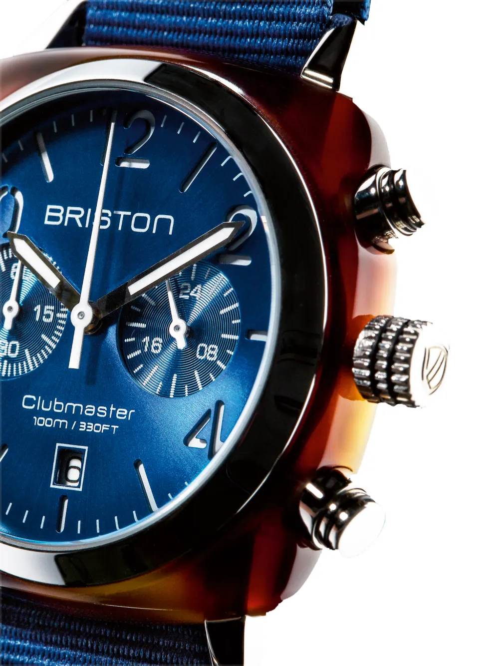 Briston Clubmaster Sport 40mm Watch In Blue