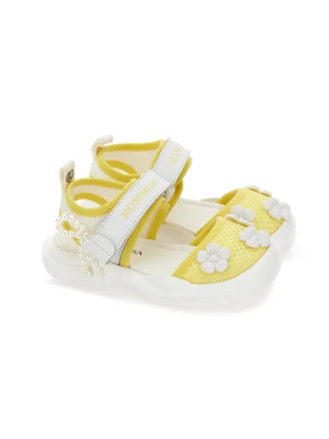 Monnalisa Flower Sandalen mit Perlen