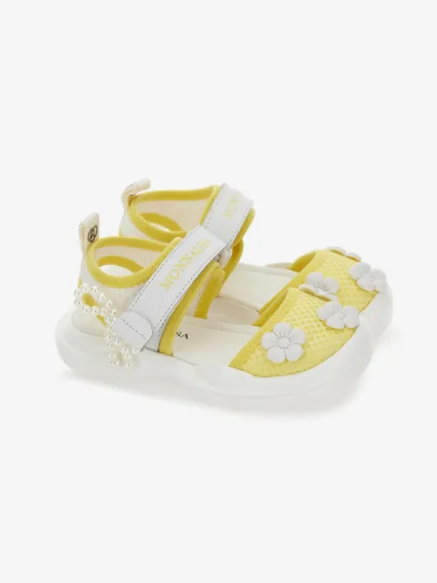 Monnalisa flower pearl sandals